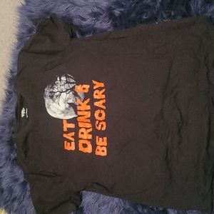 Halloween mens black t shirt. Size large.